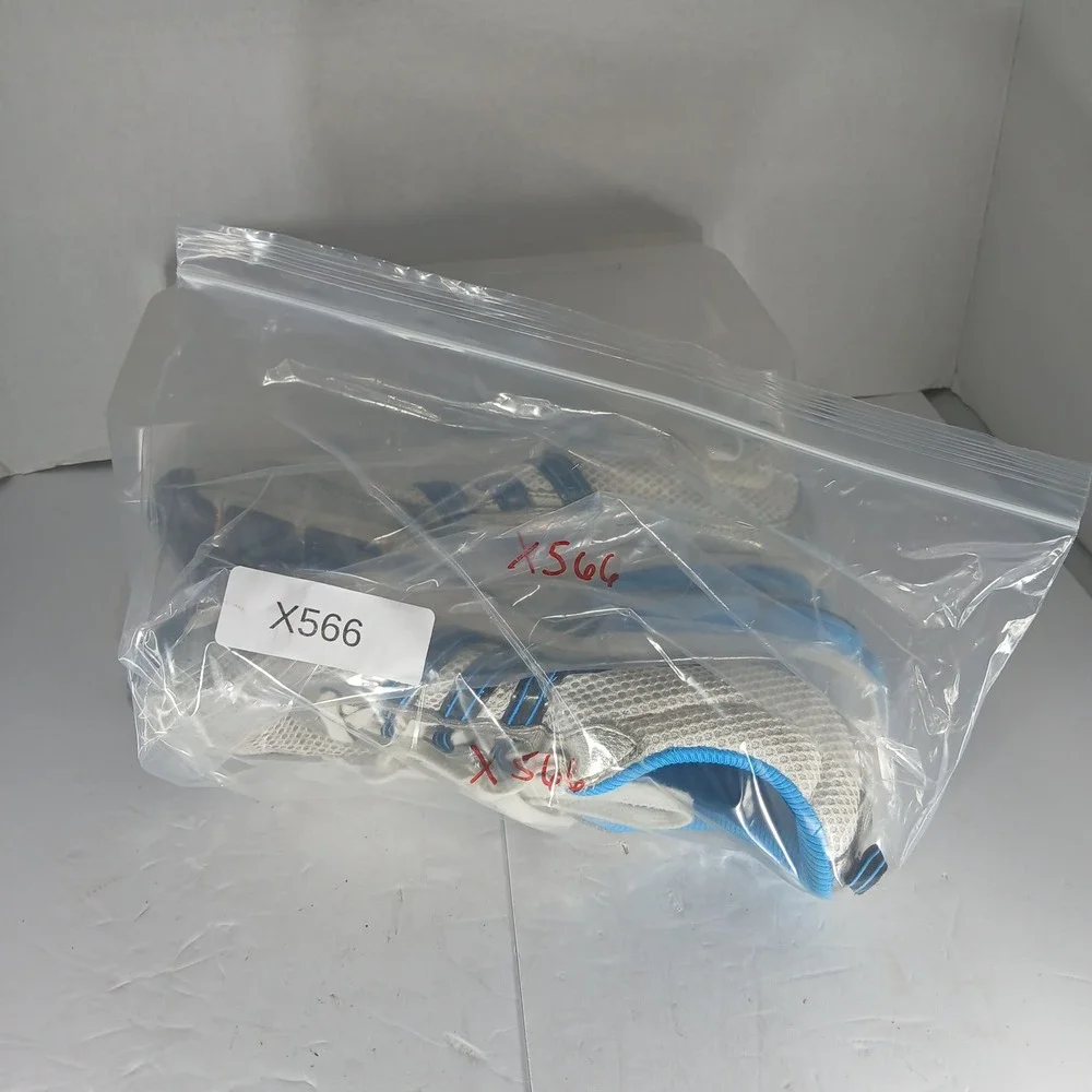Adidas G11337 Running Shoes 8.5 Silver Blue Y2K Metallic Retro‎ Techwear